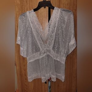 Forever 21 3xl NWT champagne shimmery blouse